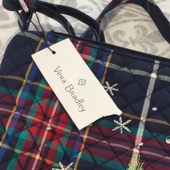 Vera Bradley Plaid Crossbody Bag with Scottie Dog Design - Picture 6 of 10